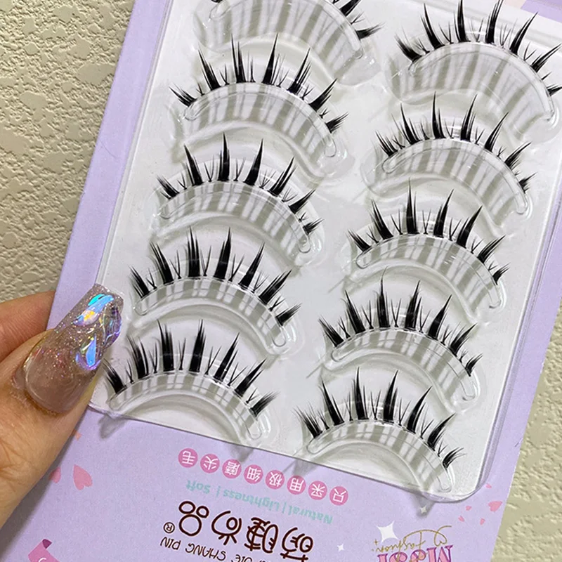 Cosplay&ware 1 5 Pairs Handmade Soft Wispy Curling False Eyelashes Natural Fairy Daily Volume Cosplay Makeup Extension Tools 19 Cosplay&ware 1 5 Pairs Handmade Soft Wispy Curling False Eyelashes Natural Fairy Daily Volume Cosplay Makeup Extension Tools -Zentai shop online S857aaf7e3f154674bb9a7081c43832c0Z.jpg