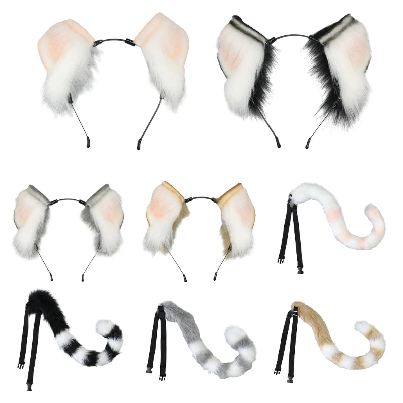 Anime Cosplay Props Cat Ears Cats Tail Plush Furry Animal Ears Hairhoop Cat Tail Halloween Fancy Dress Party Costumes
Anime Cosplay Props Cat Ears Cats Tail Plush Furry Animal Ears Hairhoop Cat Tail Halloween Fancy Dress Party Costumes