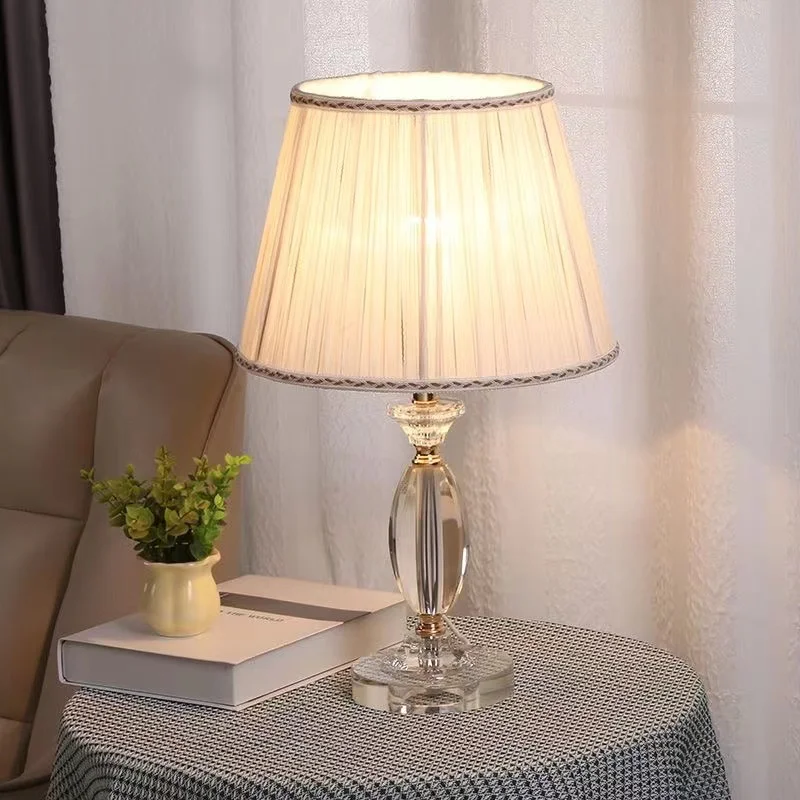 

Crystal Desk Lamp Crystal Table Light Luxury Bedside Desk Light Bedroom Table Lamp Bedroom Livingroom Bedside Hotelroom