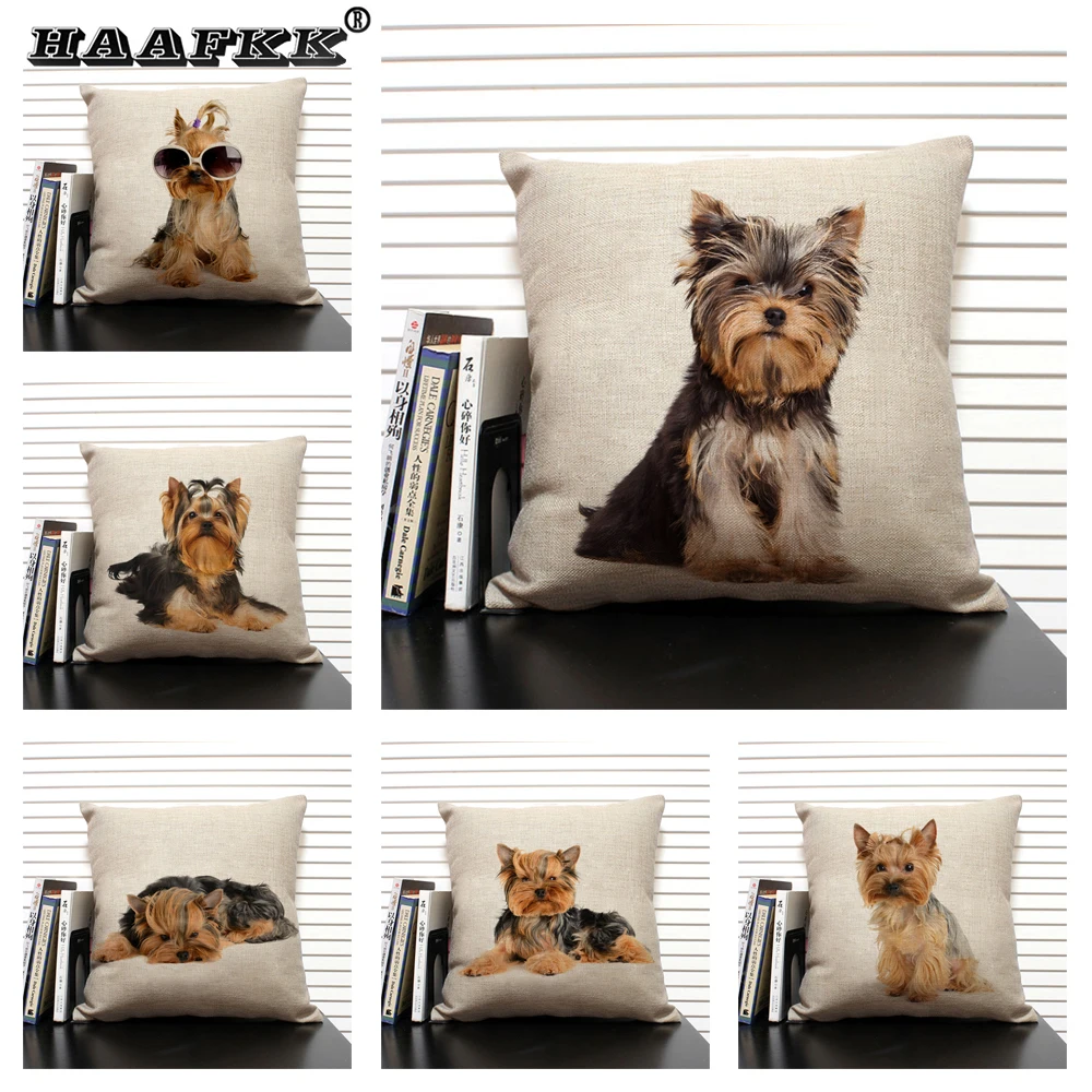 

Lovely and Beautiful Dog Pattern Cushion Cover Family Decoration Sofa Pillow Case Car Chair Pillowcase Almofada Cojines