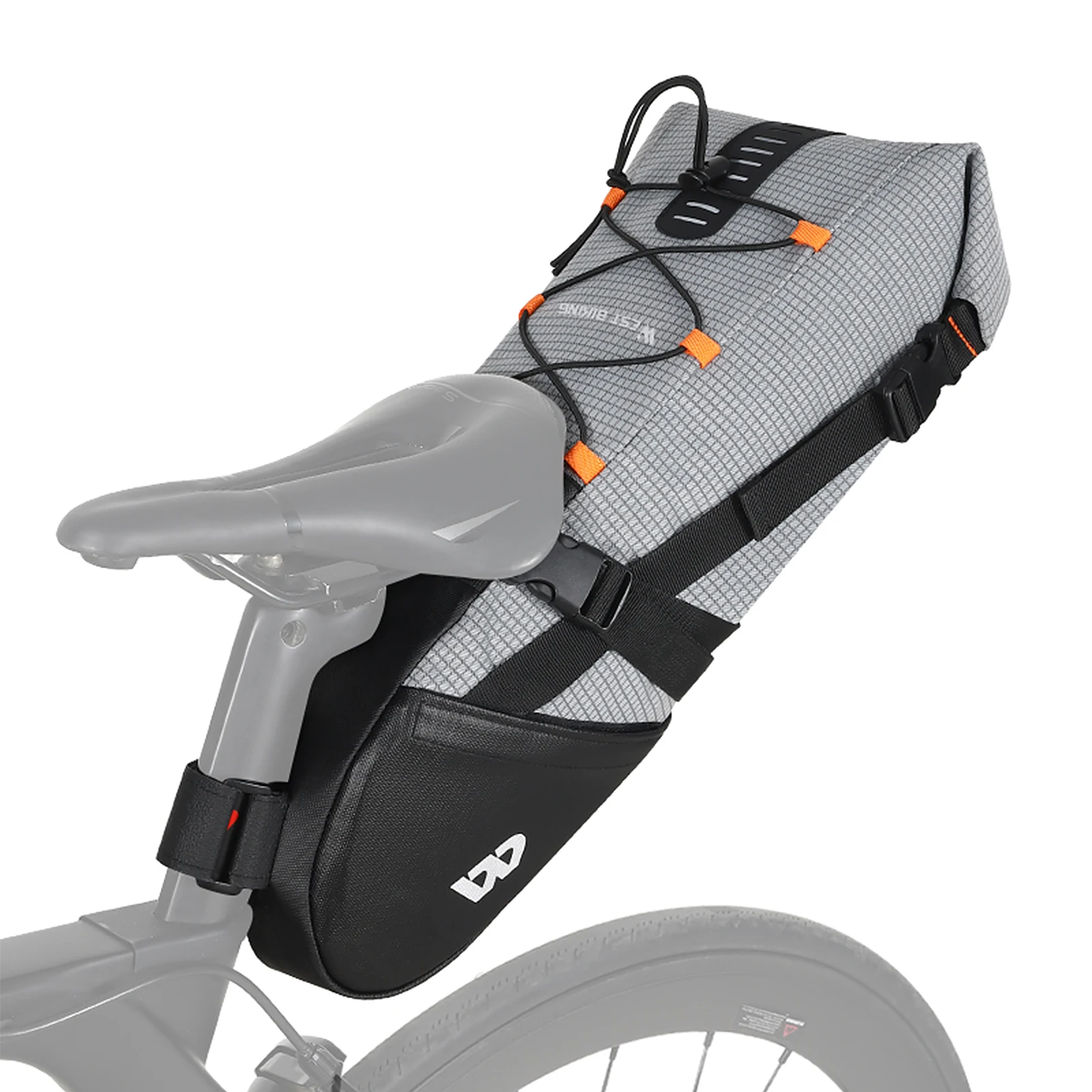 

Велосипедная сумка, водонепроницаемое седло для велосипеда, объем 10 л, складная задняя Сумка для горных велосипедов, дорожный багажник, для путешествий на открытом воздухе