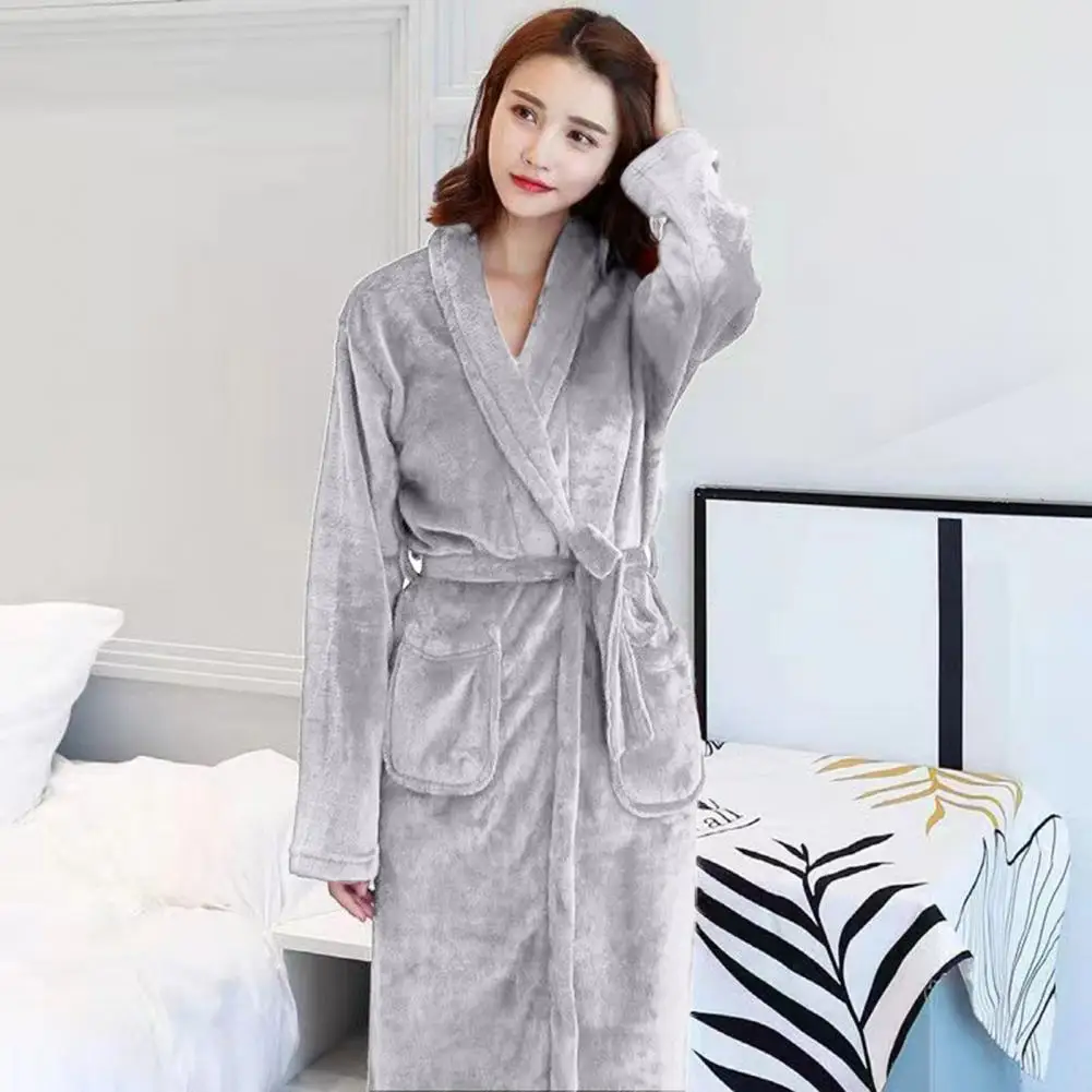 Adjustable Belt Bathrobe Cozy Unisex Winter Bathrobe with Lace Up Design Thick Warm Wrap-around Nightgown for Ultimate
Adjustable Belt Bathrobe Cozy Unisex Winter Bathrobe with Lace Up Design Thick Warm Wrap-around Nightgown for Ultimate