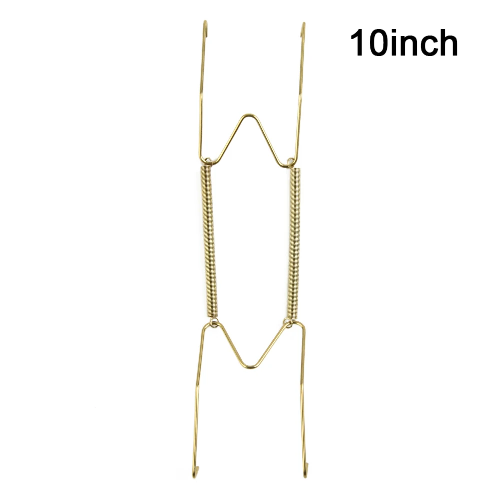 

Hangers Dish Holder Decorating Porch Display Gadget Gold Holding Plates Invisible Plate Spring W-style Durable