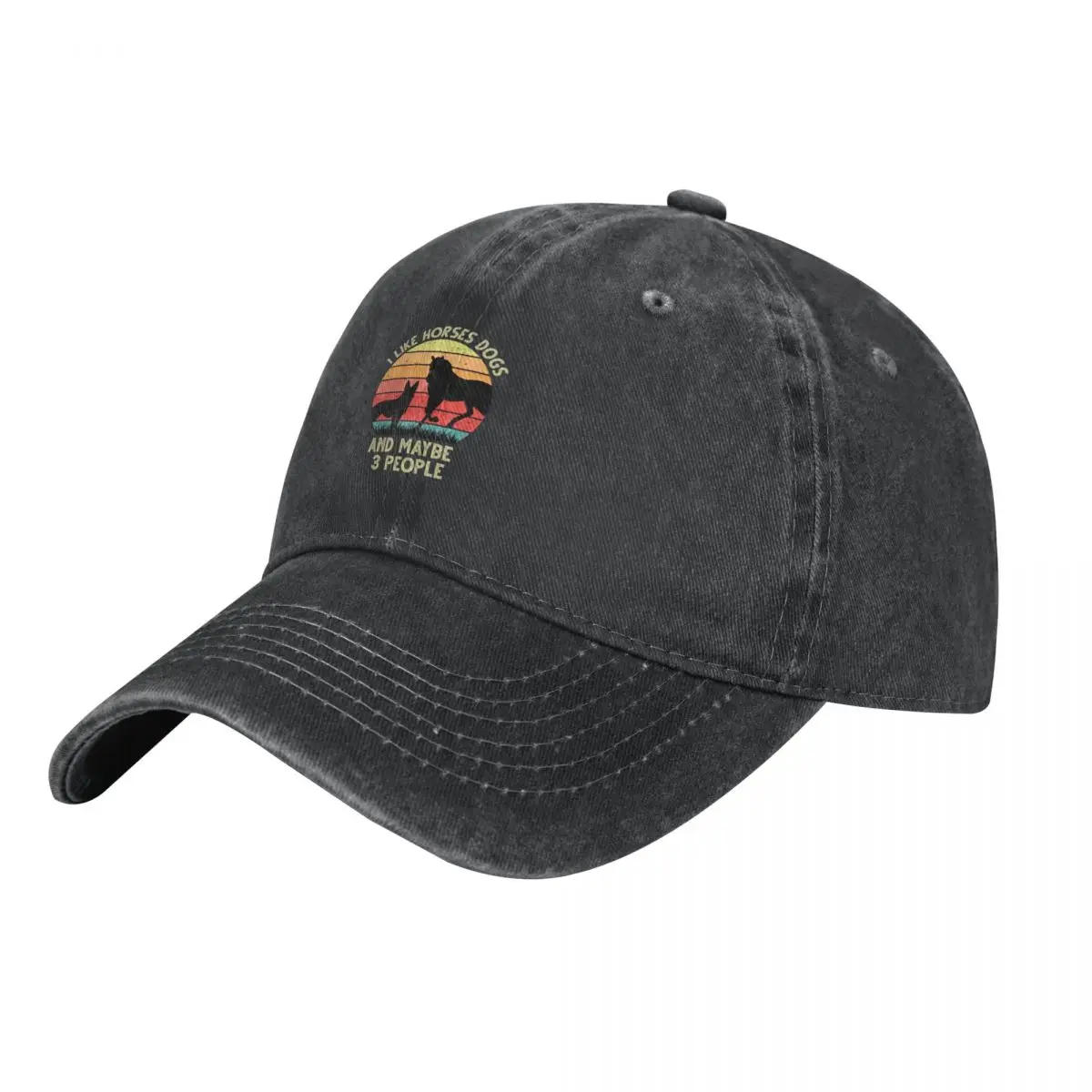 

I Like Horses Dogs And Maybe 3 People. Cowboy Hat Beach Bag Visor New Hat hiking hat Ladies Men's