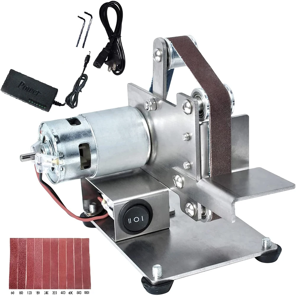Mini Electric Belt Sander Grinder Polishing Electric Grinding Machine Open Blade Grinding Tool DIY Desktop Sand Light Machine
Mini Electric Belt Sander Grinder Polishing Electric Grinding Machine Open Blade Grinding Tool DIY Desktop Sand Light Machine