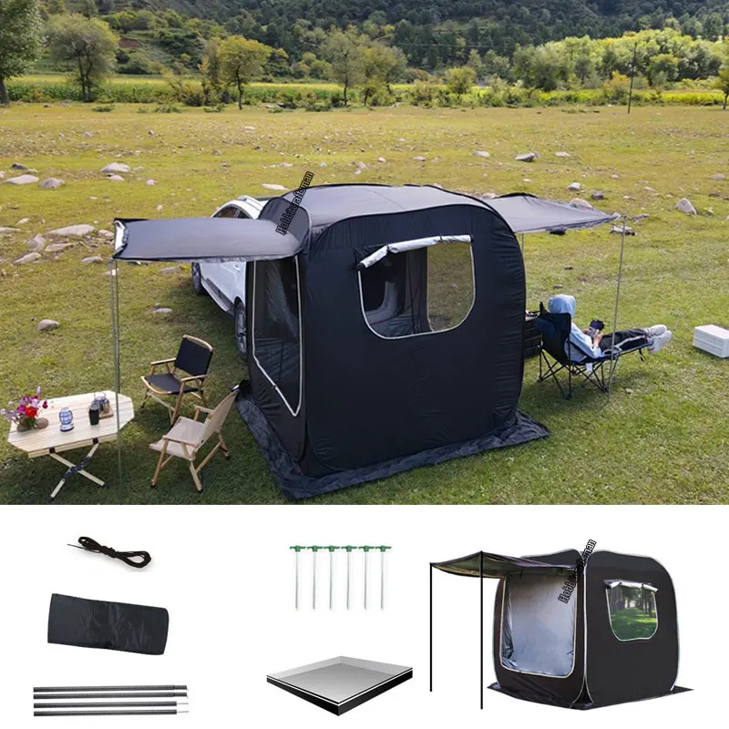 Outdoor Car Rear Tent No Build Pop Up Tent Family Camping Universal SUV Shade Awning Self-driving Travel Equipment Accessories
Outdoor Car Rear Tent No Build Pop Up Tent Family Camping Universal SUV Shade Awning Self-driving Travel Equipment Accessories