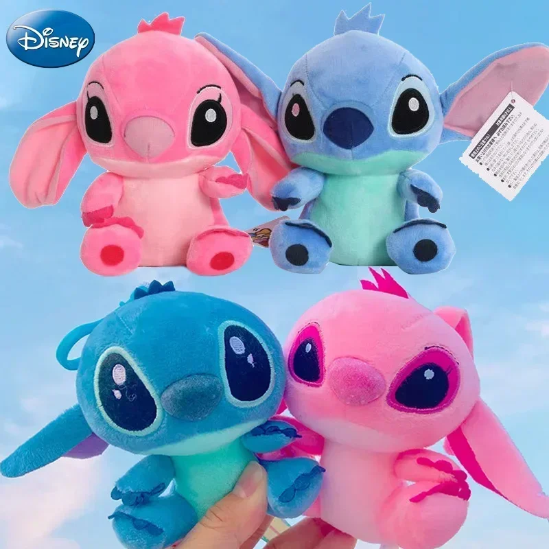 

Disney Anime 20CM Angel Stich Plush Dolls Cartoon Toys Lilo & Stitch Kawaii Blue Pink Stitch Plush Stuffed Toys Gift for Kids