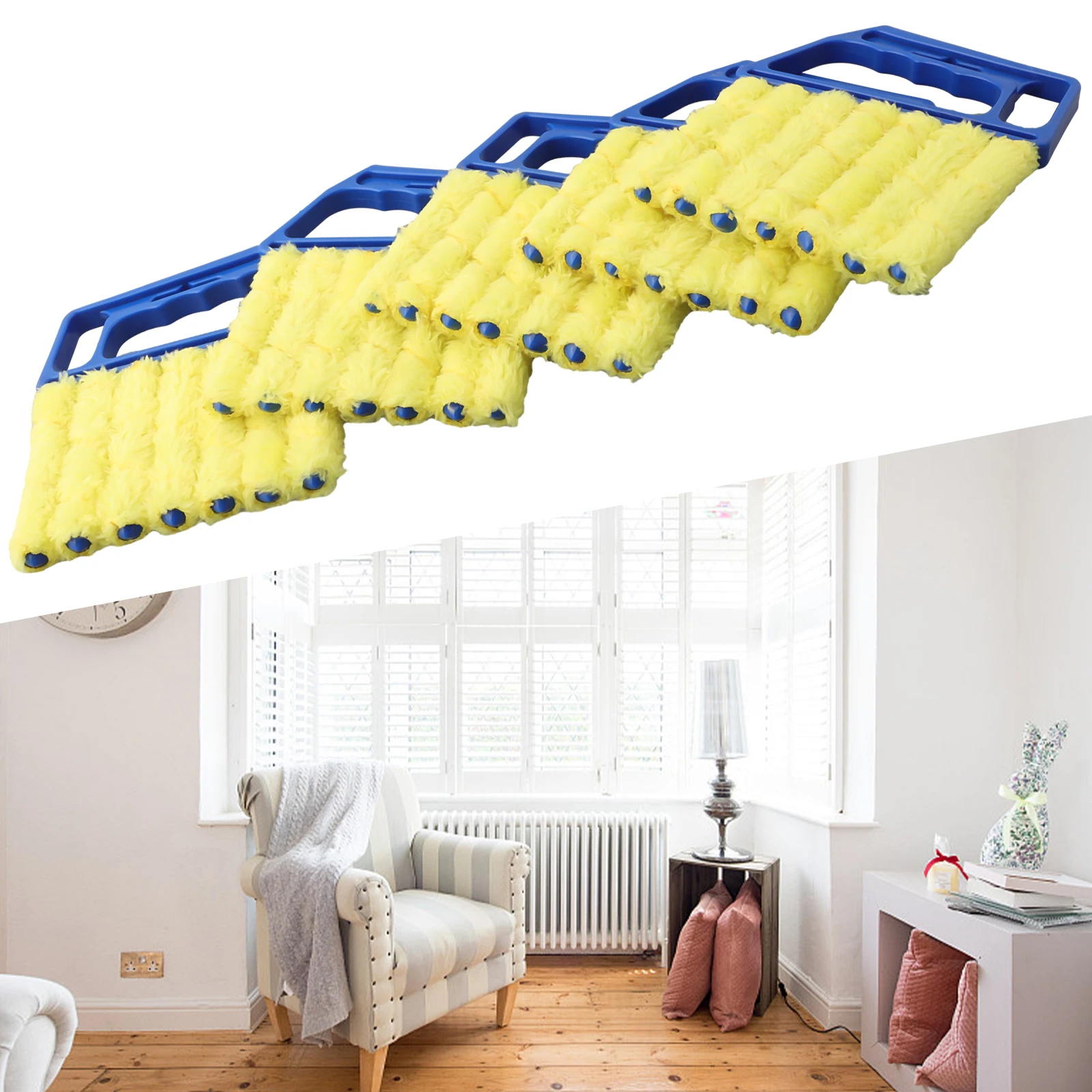 Easy to Clean and Reusable Microfiber Cleaning Brush for Window Suitable for Air Conditioners Venetian Blinds 5pcs
Easy to Clean and Reusable Microfiber Cleaning Brush for Window Suitable for Air Conditioners Venetian Blinds 5pcs