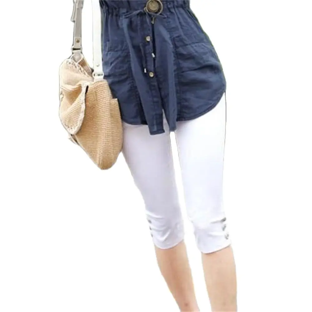 Women's Elasticity Breeches Summer Capris Knee Length Pants Thin Breathable Trousers Ladies High Waist Elastic Capris 5XL
Women's Elasticity Breeches Summer Capris Knee Length Pants Thin Breathable Trousers Ladies High Waist Elastic Capris 5XL