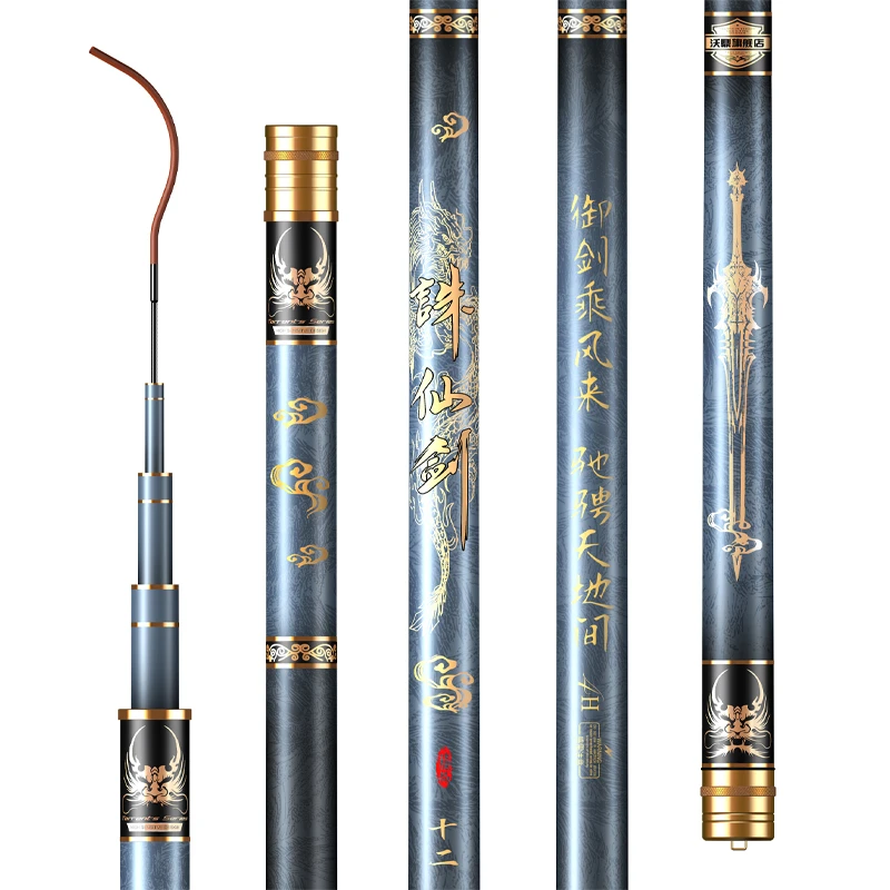 High Carbon Fiber Fishing Rod 3.6m -7.2m Carp Fishing Pole Hand Olta De Pesca Fishing Gear 4H 5H 6H Hard Taiwan Fishing Canne
High Carbon Fiber Fishing Rod 3.6m -7.2m Carp Fishing Pole Hand Olta De Pesca Fishing Gear 4H 5H 6H Hard Taiwan Fishing Canne