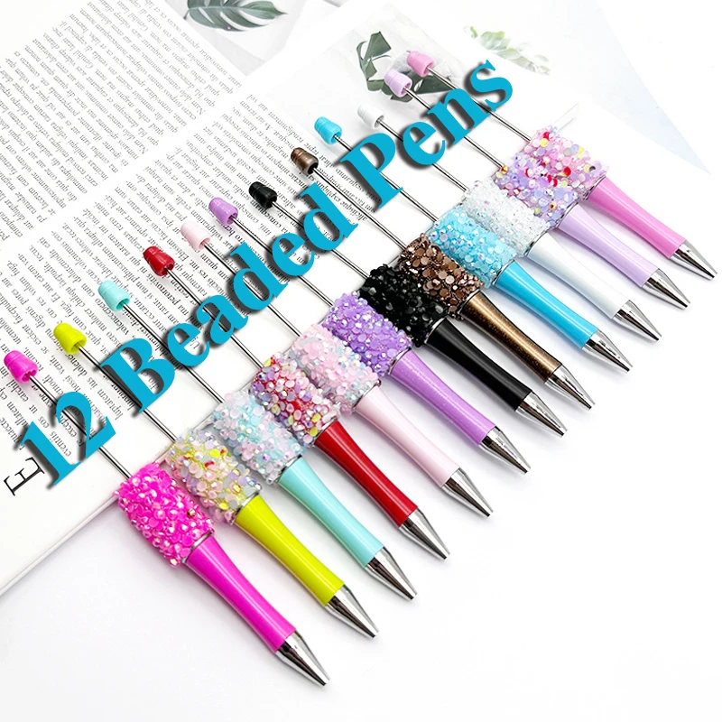 12 шт. каучуковые Алмазные блестки шариковая ручка оптовая продажа Творческие самодельные наклейки Набор алмазных бусин шариковые ручки 
12 шт. каучуковые Алмазные блестки шариковая ручка оптовая продажа Творческие самодельные наклейки Набор алмазных бусин шариковые ручки