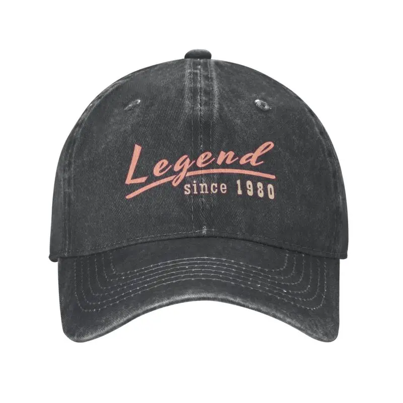 

Fashion Cotton Legend Since Born In 1980 Nice Gift For Birthday Baseball Cap Men Women Breathable Dad Hat Sun Protection