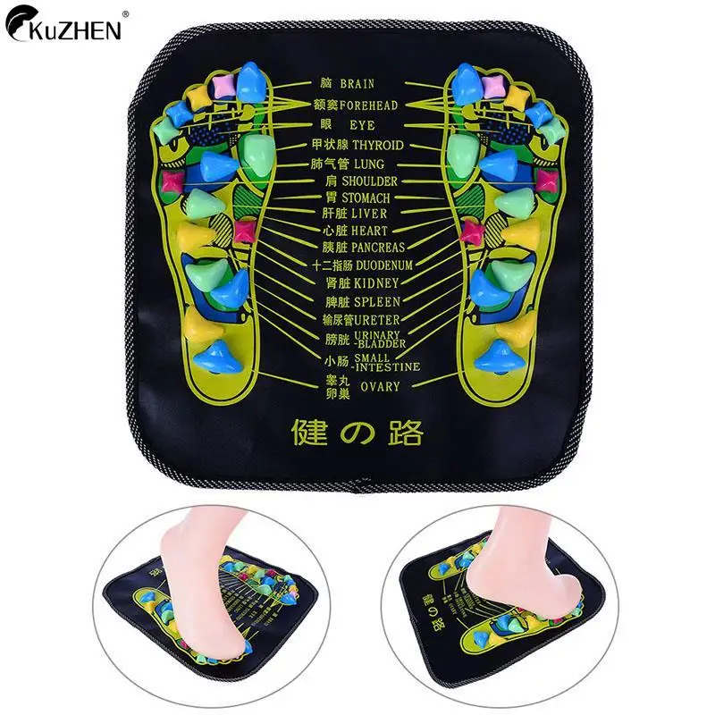 

Reflexology Walk Stone Foot Leg Pain Relieve Relief Walk Massager Mat Health Care Acupressure Mat Pad massageador