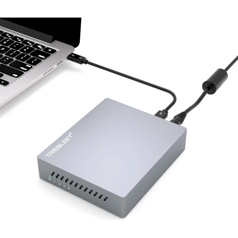 Thunderbolt 3 Four-Slot M.2 NVMe SSD Enclosure 40Gbps up to 2800MB/s Support Thunderbolt 2 Compatible with M1 M2
Thunderbolt 3 Four-Slot M.2 NVMe SSD Enclosure 40Gbps up to 2800MB/s Support Thunderbolt 2 Compatible with M1 M2