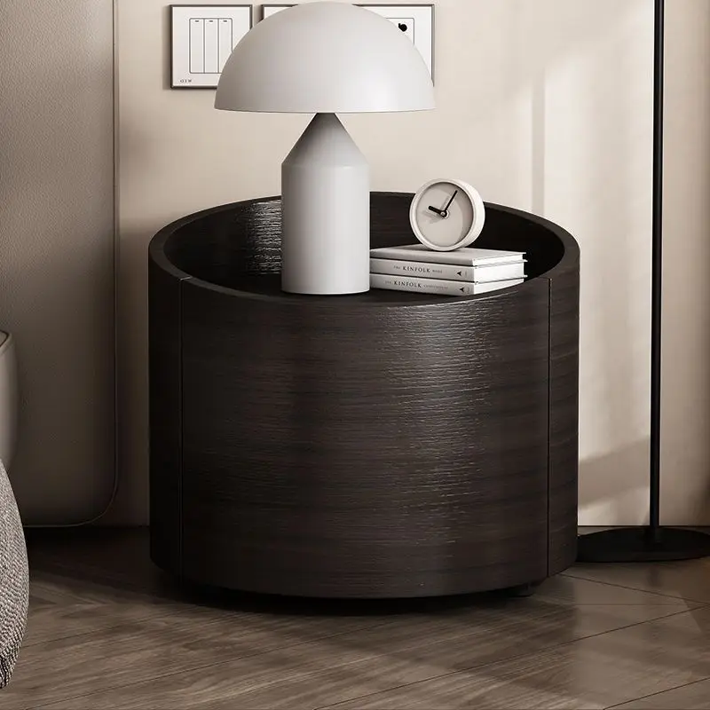 Nordic Bedside Cabinet Simple Modern Bedroom Circular Creative Smoky Color Solid Wood Round Nightstand Storage Cabinet 50x46CM
Nordic Bedside Cabinet Simple Modern Bedroom Circular Creative Smoky Color Solid Wood Round Nightstand Storage Cabinet 50x46CM