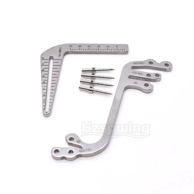 Dental Implant Positioning Ruler Stainless Steel Guide Plate Drilling Positioning Ruler Oral Width Ruler With Positioning Pins
Dental Implant Positioning Ruler Stainless Steel Guide Plate Drilling Positioning Ruler Oral Width Ruler With Positioning Pins