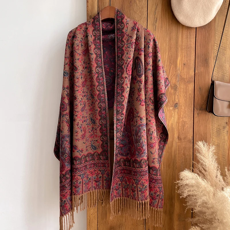 Толстый модный мягкий кашемировый роскошный брендовый жаккардовый шарф Женское зимнее пончо для женщин повседневный шейный платок бандана 
Толстый модный мягкий кашемировый роскошный брендовый жаккардовый шарф Женское зимнее пончо для женщин повседневный шейный платок бандана