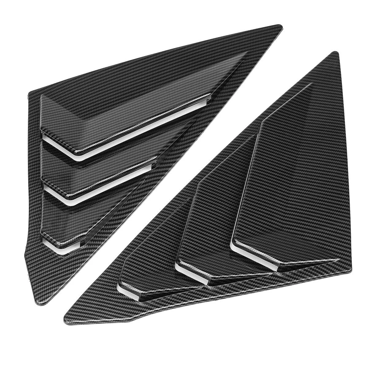 

For Honda Civic 2022 2023 Sedan Rear Side Vent Quarter Window Louver Shutter Cover Carbon Fiber