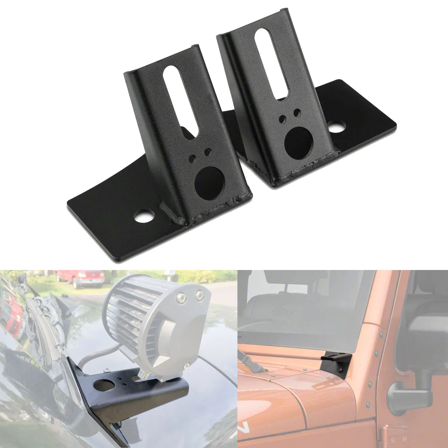 A-Pillar Spotlight Mounting Bracket Offroad Car Hood Corner Light Holder Clamp for JEEP Wrangler JK 2007-2017
A-Pillar Spotlight Mounting Bracket Offroad Car Hood Corner Light Holder Clamp for JEEP Wrangler JK 2007-2017
