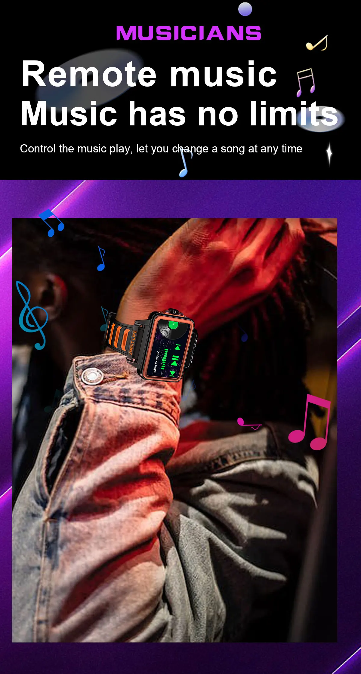 S666 Fashion Smart Watch Men Women Bluetooth Call 1.57