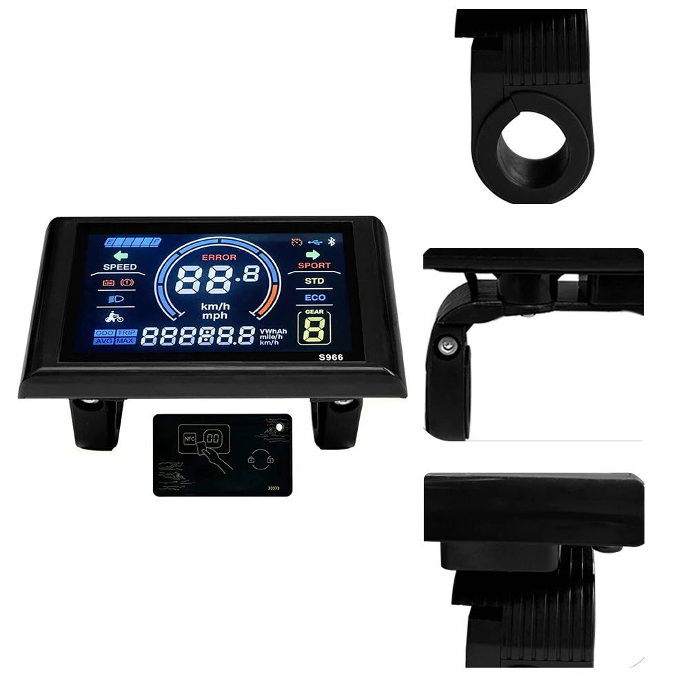 1PCS LCD-S966 Electric Bike LCD Display Meter 24-72V Tube Sine Wave Controller E Scooter LCD Panel For Mountain EBike
1PCS LCD-S966 Electric Bike LCD Display Meter 24-72V Tube Sine Wave Controller E Scooter LCD Panel For Mountain EBike
