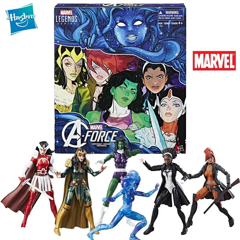 

Hasbro Marvel Legends A-Force Heroines Collectible Action Figure Set 6-Pack Movable Model Toy Boy Birthday Gift Original Spot