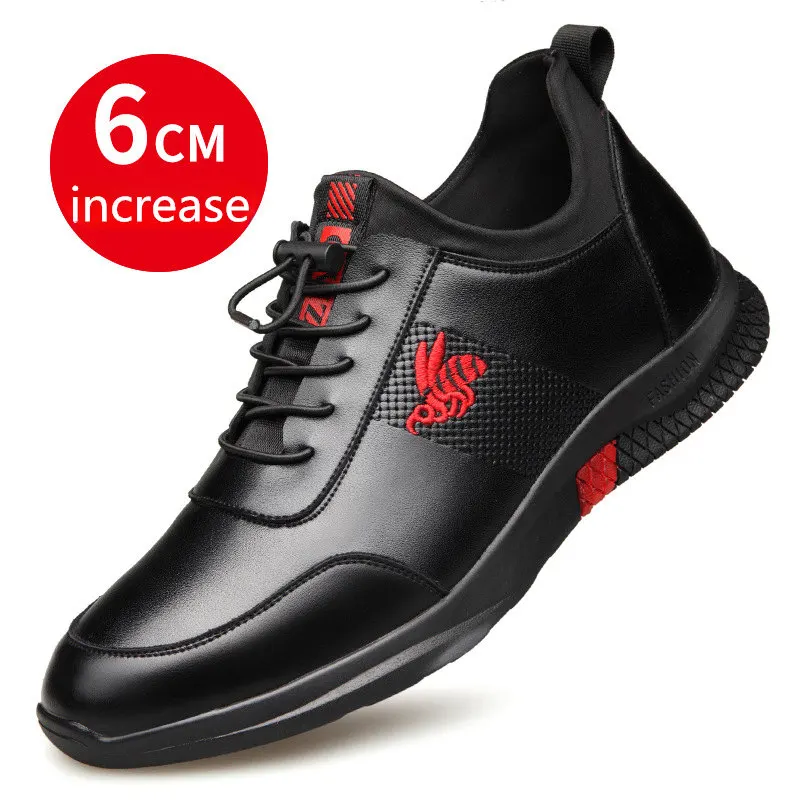 Men Shoes Inner Height-increasing 6cm Daily Leisure Shoes New British Business Leather Shoes Low-top Men's Elevator Sports Shoes
Men Shoes Inner Height-increasing 6cm Daily Leisure Shoes New British Business Leather Shoes Low-top Men's Elevator Sports Shoes