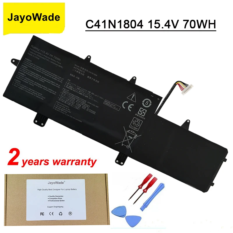 JayoWade C41N1804 Аккумулятор для ноутбука ASUS ZenBook Pro 14 UX450FDX UX450FD UX480 UX480FD UX450FDX-1A UX450FDX 15,4 V 70WH C41N1804
JayoWade C41N1804 Аккумулятор для ноутбука ASUS ZenBook Pro 14 UX450FDX UX450FD UX480 UX480FD UX450FDX-1A UX450FDX 15,4 V 70WH C41N1804