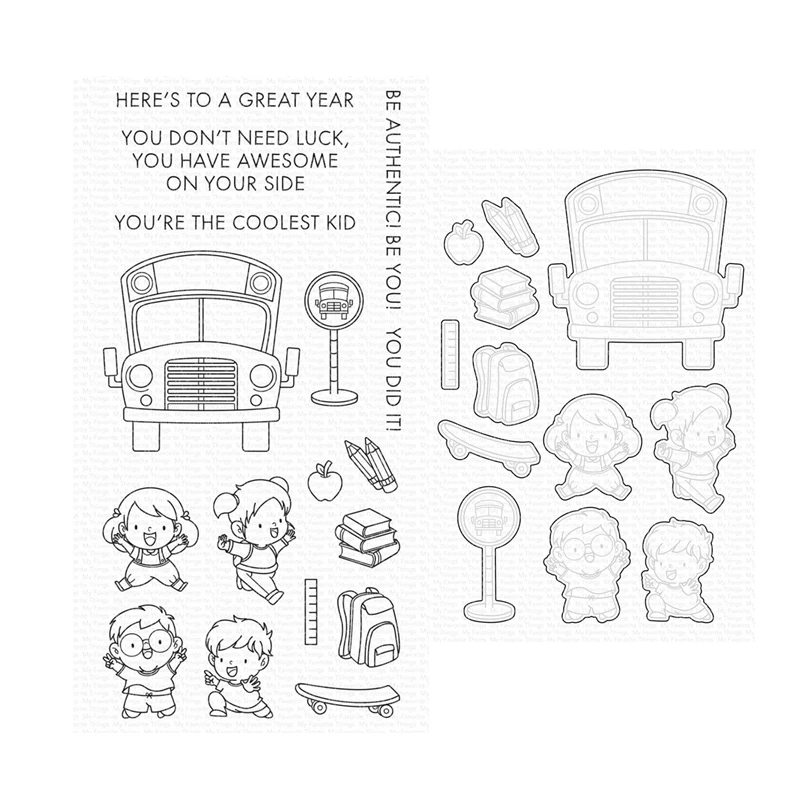 School Is Cool Clear Stamps Cutting Dies Scrapbooking for August 2022 New Paper Making Embossing Frames Card Set
School Is Cool Clear Stamps Cutting Dies Scrapbooking for August 2022 New Paper Making Embossing Frames Card Set