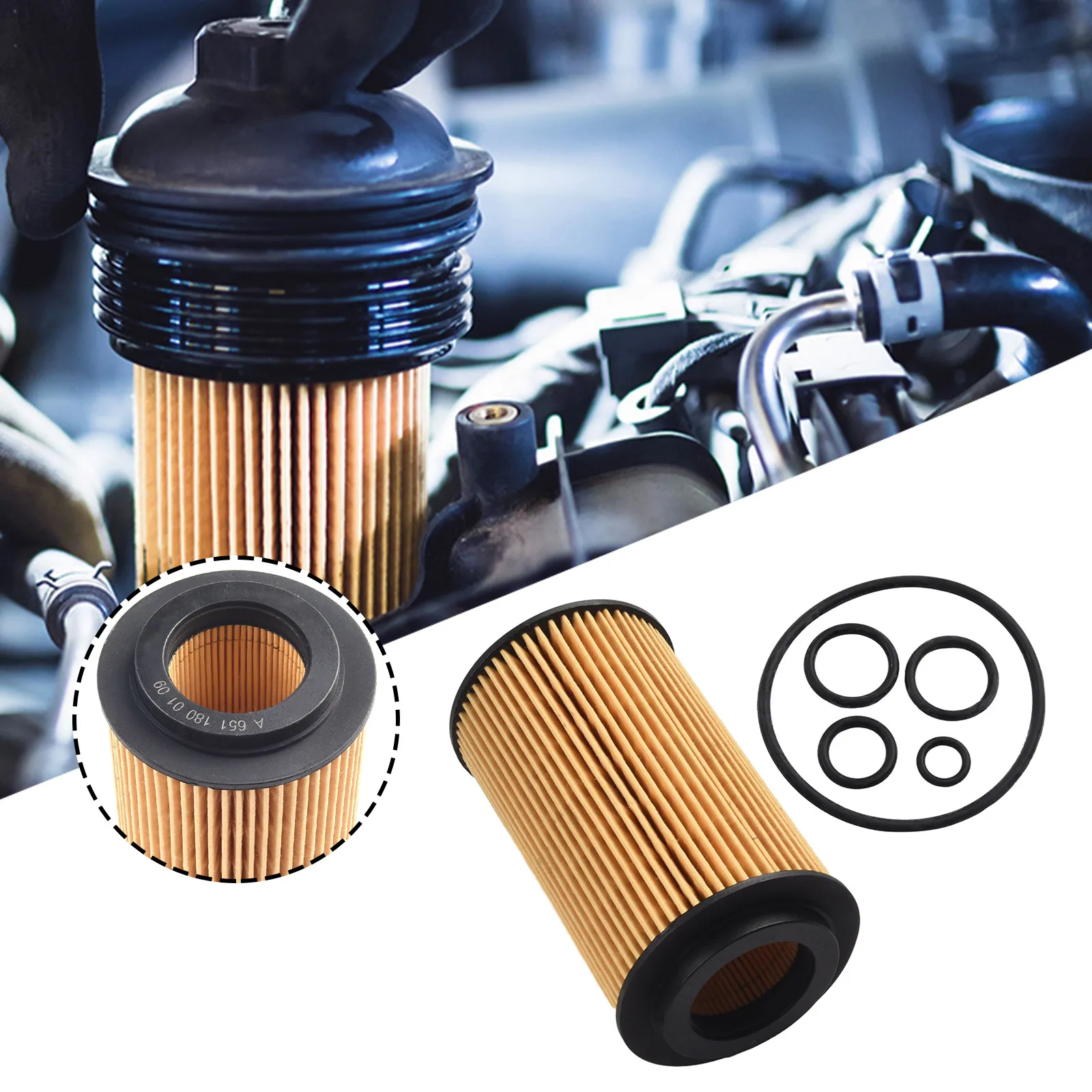 Car Oil Filter Oil Compartment For-Mercedes-Benz E GLE GLK ML SPRINTER -Class Engine Oil Filter A 6511800109 Wear Parts
Car Oil Filter Oil Compartment For-Mercedes-Benz E GLE GLK ML SPRINTER -Class Engine Oil Filter A 6511800109 Wear Parts