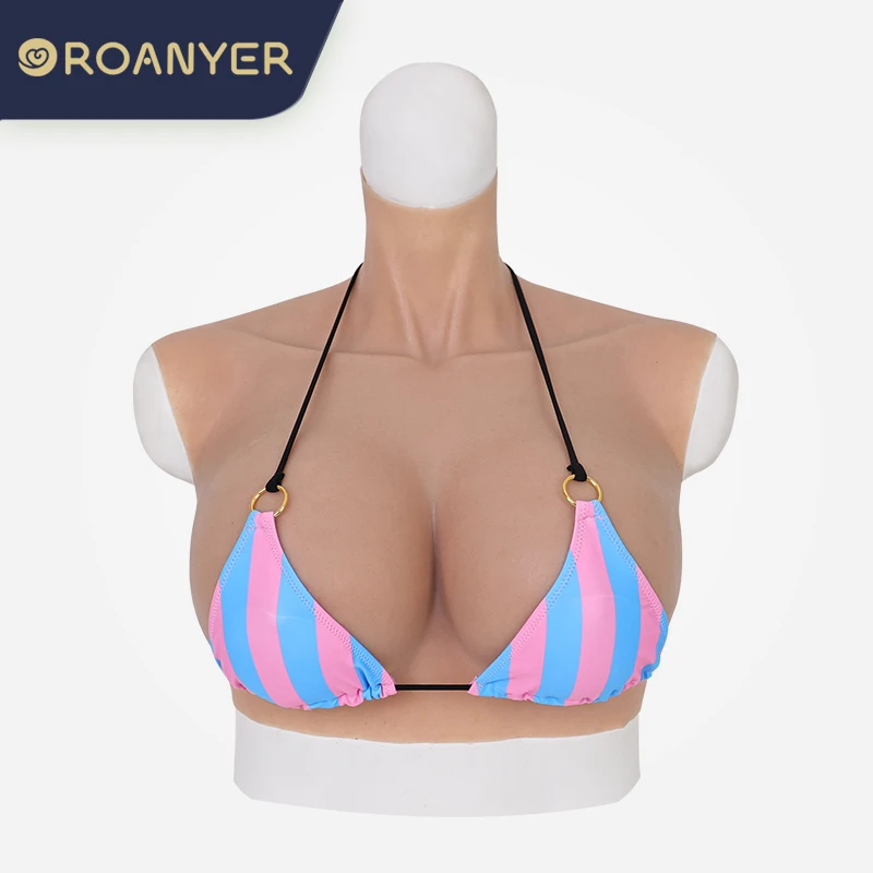 

ROANYER Silicone Medium G Cup Size Breast Forms for Crossdresser Realistic Shemale Fake Boobs Male to Female Transgender