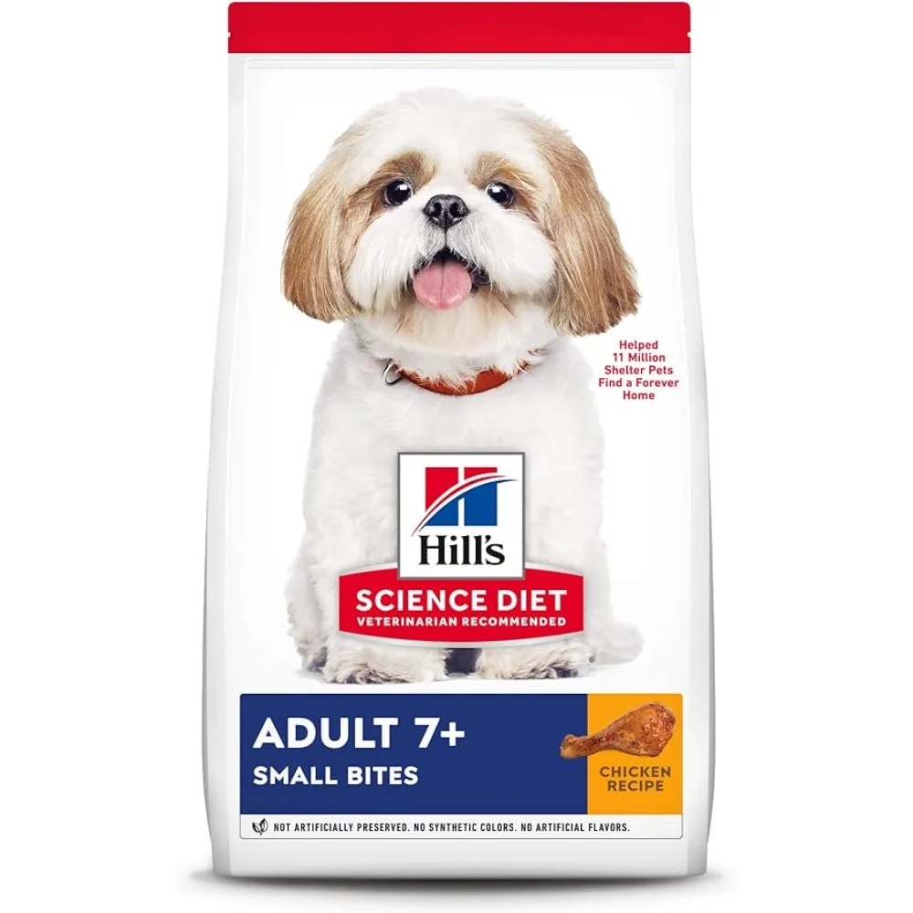 

new Hill's Science Diet Adult 7+ Small Bites Chicken Meal, Barley & Brown Rice Recipe Dry Dog Food, 15 lb. Bag (pack of 1)
