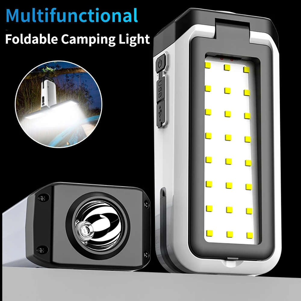 COB Emergency Work Lamp Super Bright LED Flashlight USB Rechargeable Foldable Camping Light Outdoor Waterproof Portable Torch 
COB Emergency Work Lamp Super Bright LED Flashlight USB Rechargeable Foldable Camping Light Outdoor Waterproof Portable Torch