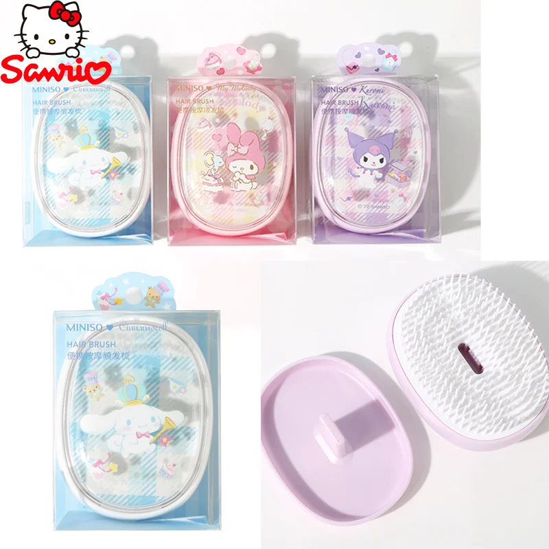Расческа My Melody Sanrio Cinnamoroll Kuromi Kawaii Милая портативная Массажная гладкая щетка для волос Hello Kitty подарок для девушки
Расческа My Melody Sanrio Cinnamoroll Kuromi Kawaii Милая портативная Массажная гладкая щетка для волос Hello Kitty подарок для девушки