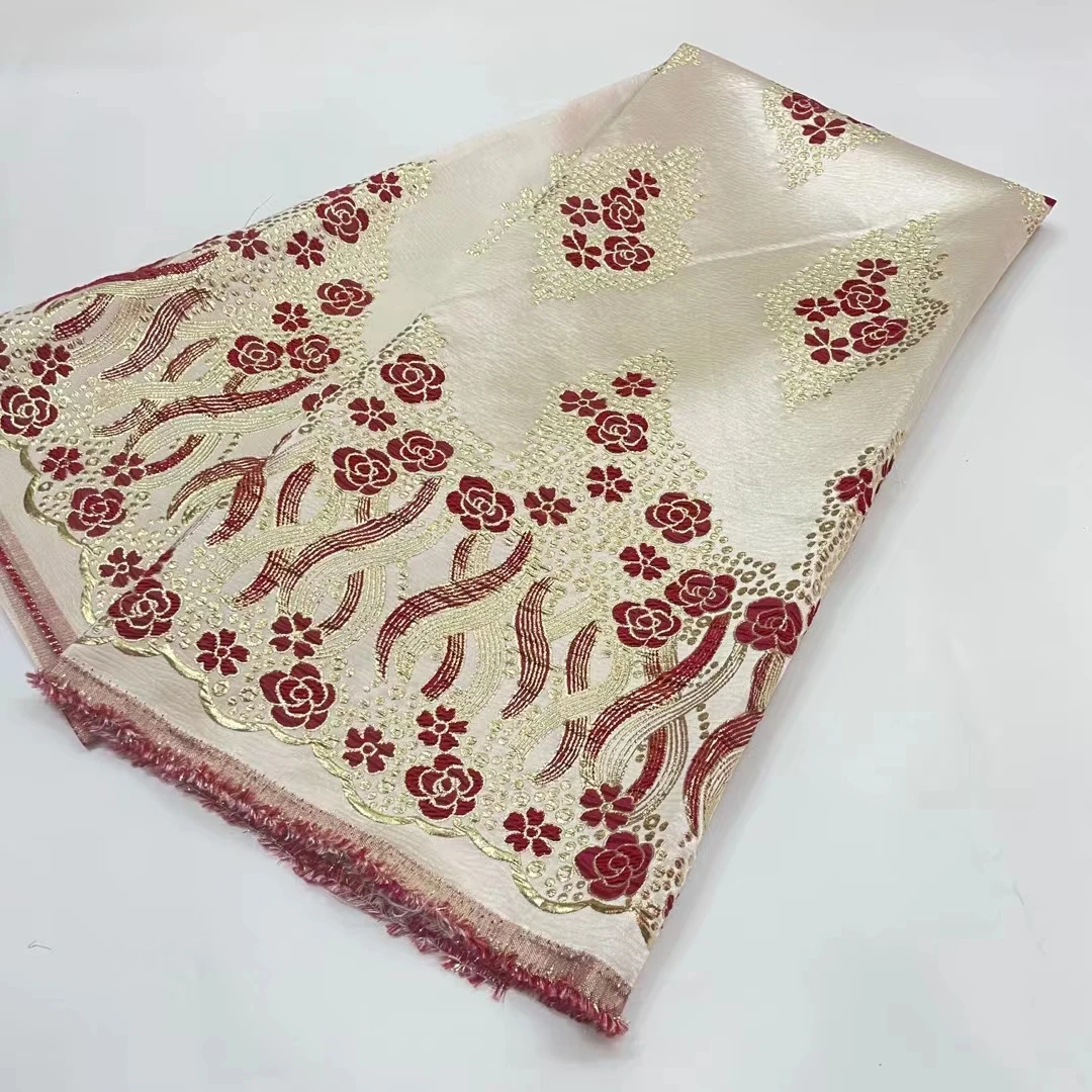 Latest French Jacquard Brocade Lace Fabric 2022 New Afrian Organza Tulle Lace Fabric For Nigerian Wedding Dress Sewing LJK22154
Latest French Jacquard Brocade Lace Fabric 2022 New Afrian Organza Tulle Lace Fabric For Nigerian Wedding Dress Sewing LJK22154