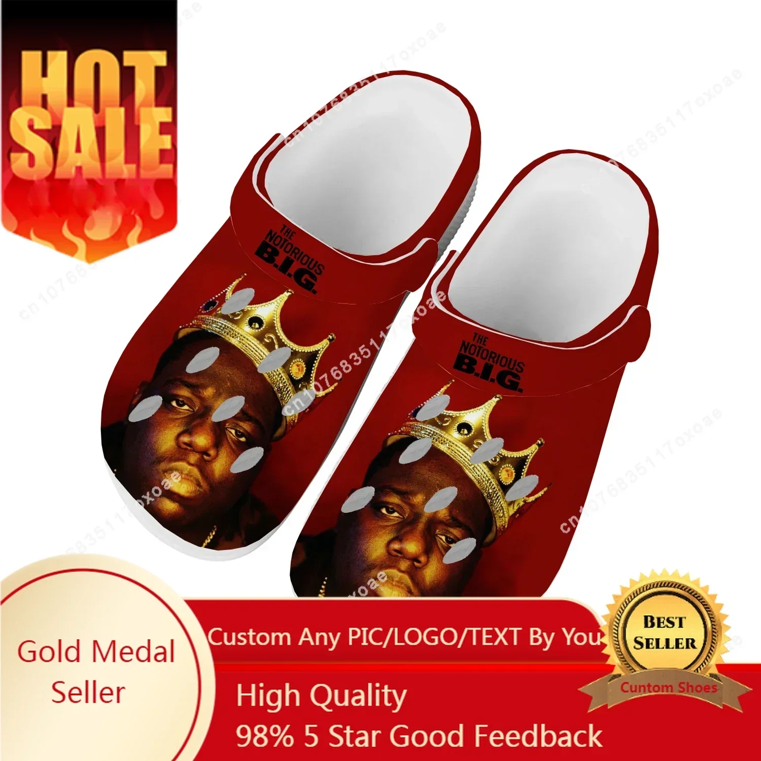 The Notorious Big Biggie Smalls Home Clog Mens Women Youth Boy Girl Sandals Shoes Garden Custom Breathable Shoe Hole Slippers
The Notorious Big Biggie Smalls Home Clog Mens Women Youth Boy Girl Sandals Shoes Garden Custom Breathable Shoe Hole Slippers
