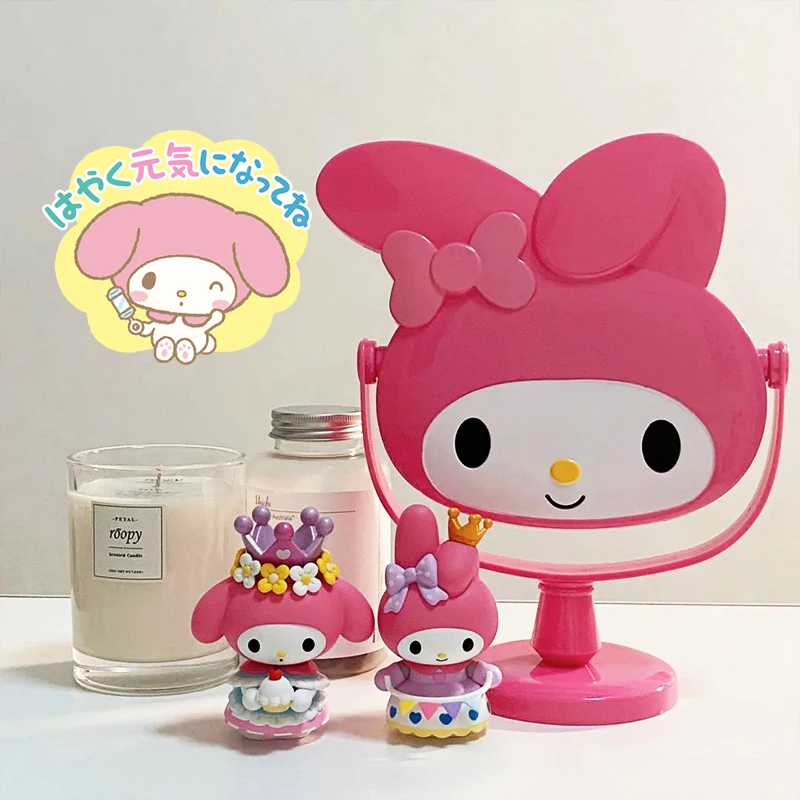 Зеркало для туалетного столика Kawaii Sanrioed, милая мультяшная фигурка Hello Kitty My Melody Beauty, портативное двустороннее зеркало для туалетного столика для девушек
Зеркало для туалетного столика Kawaii Sanrioed, милая мультяшная фигурка Hello Kitty My Melody Beauty, портативное двустороннее зеркало для туалетного столика для девушек