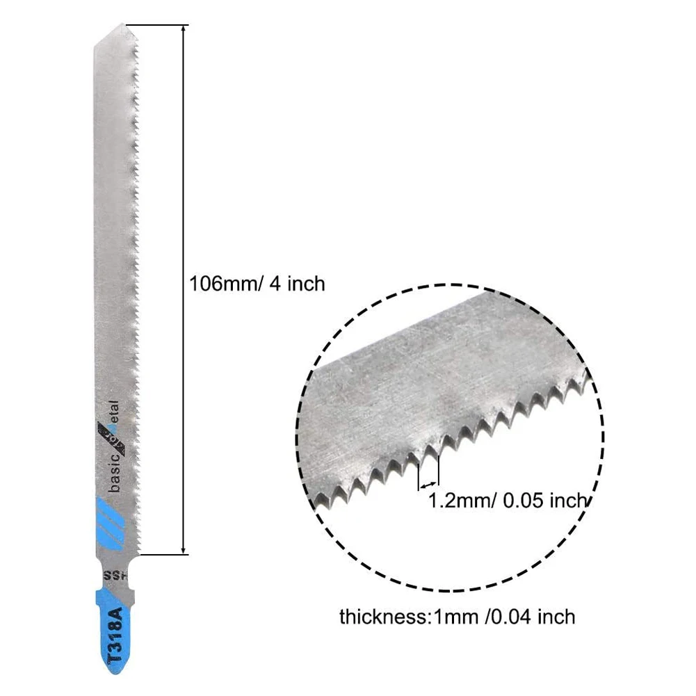 10PC HSS Jigsaw Blades Reciprocating Saw Blade T318A For Wood PVC Fibreboard Thin Metal Cutting 132mm Power Tool Accessories
10PC HSS Jigsaw Blades Reciprocating Saw Blade T318A For Wood PVC Fibreboard Thin Metal Cutting 132mm Power Tool Accessories