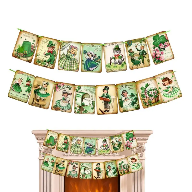 St. Patrick 's Day Decorations Retro Irish Party Home Decor 15pcs Lucky Bunting Banner For St. Patrick's Day Party Supplies
St. Patrick 's Day Decorations Retro Irish Party Home Decor 15pcs Lucky Bunting Banner For St. Patrick's Day Party Supplies