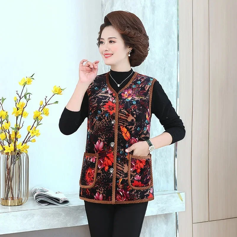 2022 Winter Mother Autumn Jacket Women Waistcoat Western Style Female Elderly Waistcoat Wide Mrs Vest Autumn and New Style
2022 Winter Mother Autumn Jacket Women Waistcoat Western Style Female Elderly Waistcoat Wide Mrs Vest Autumn and New Style