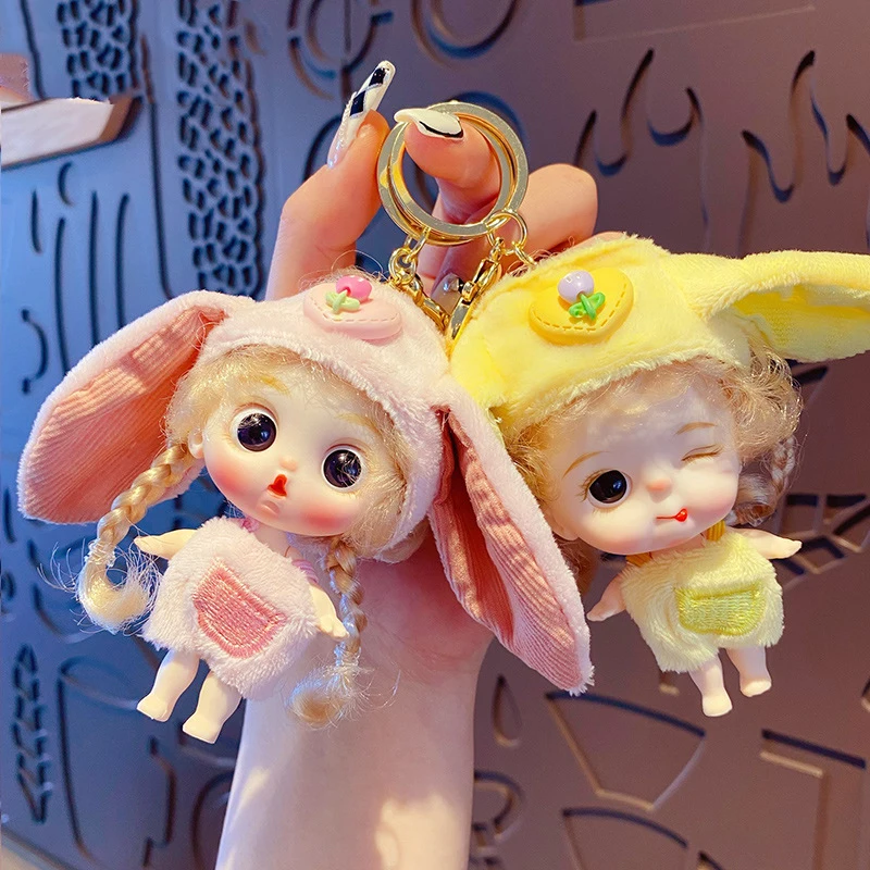 2023 Creative Cute Little Girl Doll Keychain Pendant Bag Key Charm Cartoon Rabbit Stuffed Plush Toys Kids Girl Birthday Gifts
2023 Creative Cute Little Girl Doll Keychain Pendant Bag Key Charm Cartoon Rabbit Stuffed Plush Toys Kids Girl Birthday Gifts