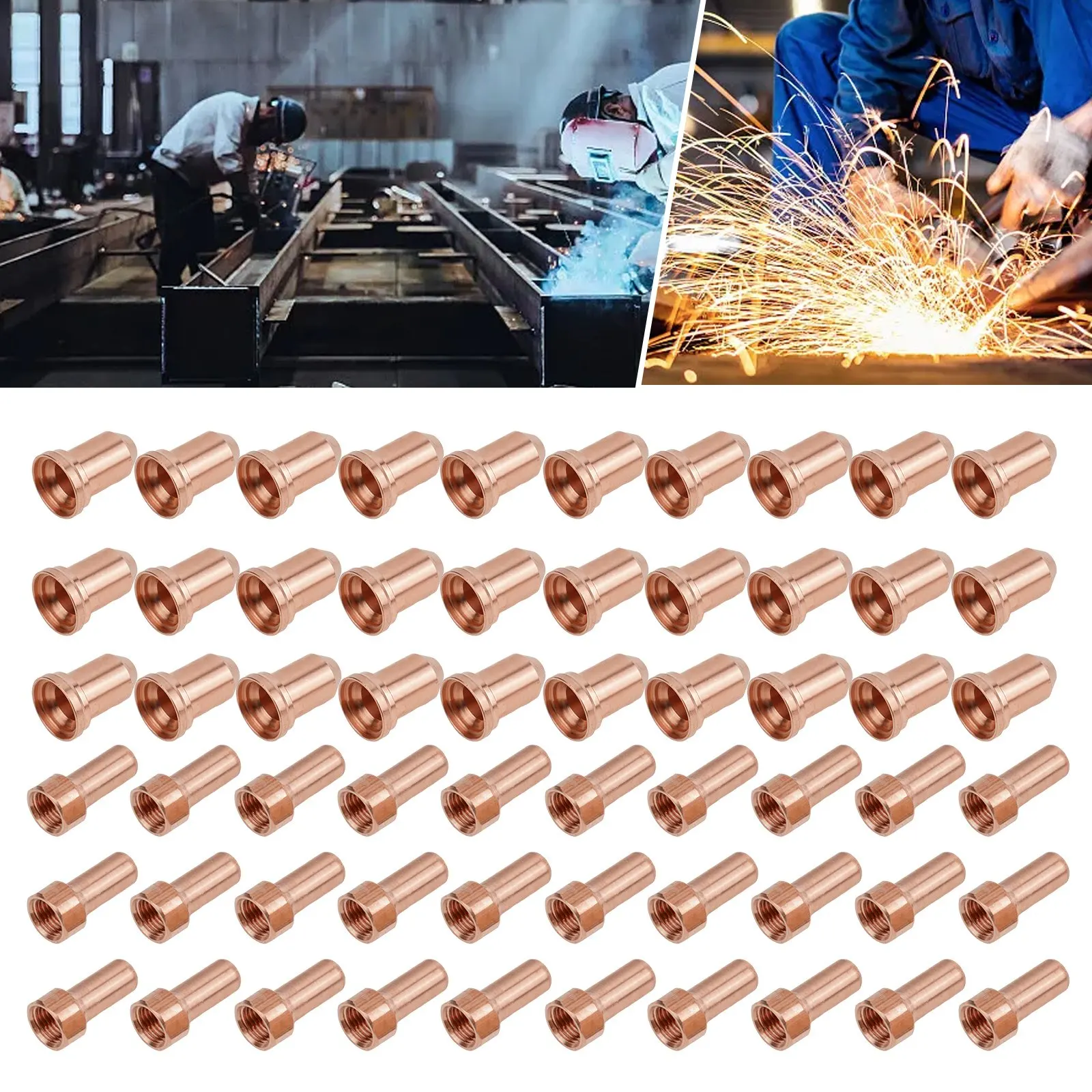 60pcs PT80 Nozzles Plasma Torch Electrodes 1.0mm 1.2mm Tip 52558 51311.10 51311.12 IPT-80 Plasma Cutter Torch Nozzle In Stock
60pcs PT80 Nozzles Plasma Torch Electrodes 1.0mm 1.2mm Tip 52558 51311.10 51311.12 IPT-80 Plasma Cutter Torch Nozzle In Stock