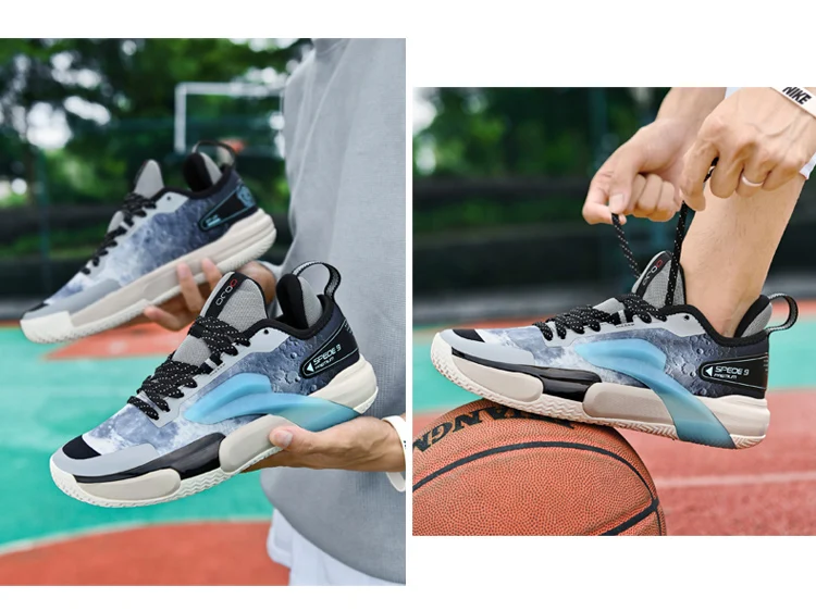 Tênis de basquete casual masculino e feminino, tênis de combate almofadado baixo, com tendência além das fronteiras, tamanho grande, novo, verão Tênis de basquete casual masculino e feminino, tênis de combate almofadado baixo, com tendência além das fronteiras, tamanho grande, novo, verão