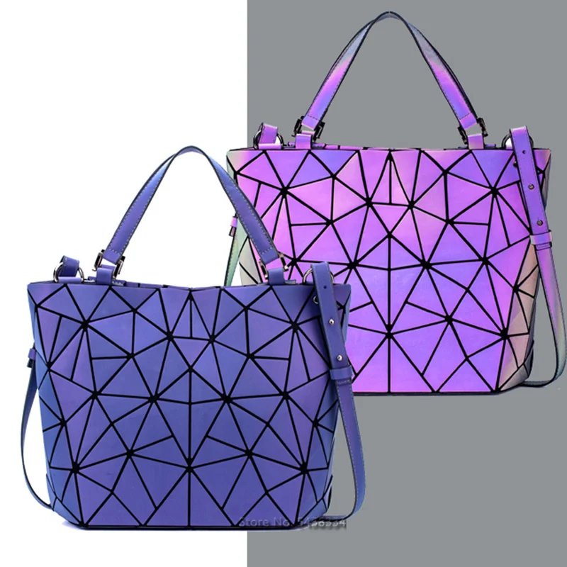 

Luminous bao bag Sequins geometric bags for women 2023 Quilted Shoulder Bags Laser Plain Folding female Handbags bolsa feminina