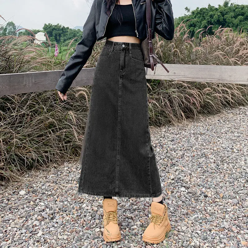 Vintage Fashion Forking Cowboy Women Thin Style 2024 New High Waisted Appear Thin Mid Length Version Solid Color All-match Skirt
Vintage Fashion Forking Cowboy Women Thin Style 2024 New High Waisted Appear Thin Mid Length Version Solid Color All-match Skirt
