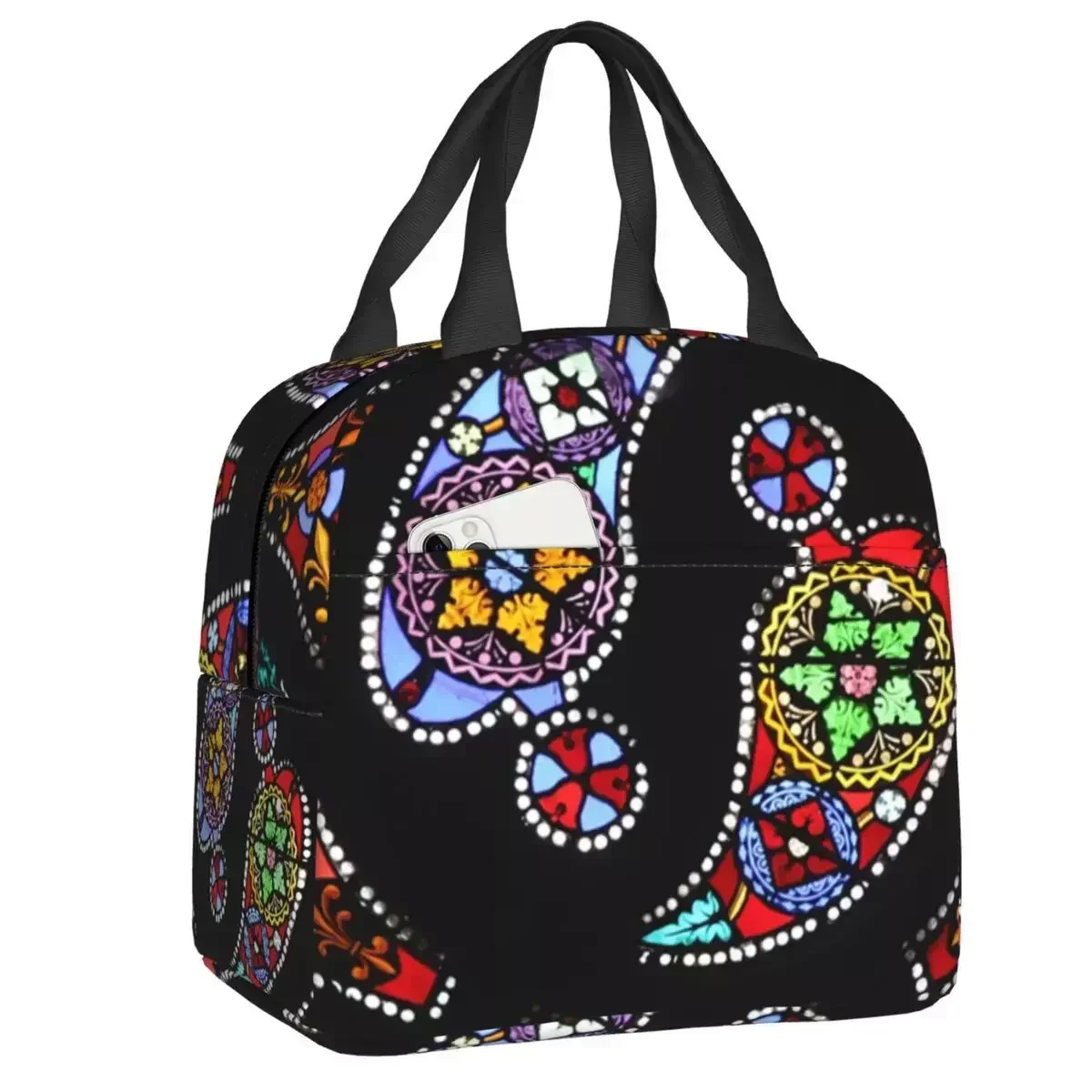 2024 New Custom Stained Glass Colorful Paisley Pattern+ Lunch Bag Men Women Thermal Cooler Insulated Lunch Box For Kids School
2024 New Custom Stained Glass Colorful Paisley Pattern+ Lunch Bag Men Women Thermal Cooler Insulated Lunch Box For Kids School