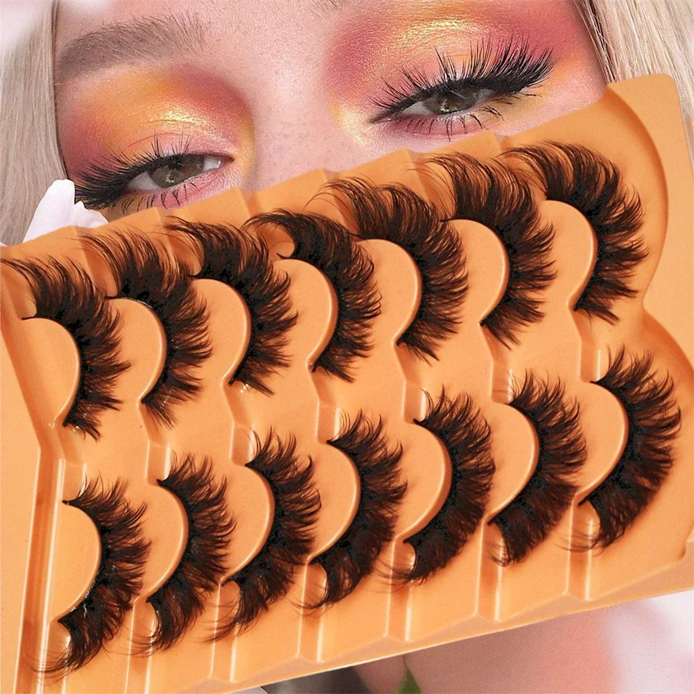 7 pairs Cat Eye Eyelashes 3D Natural False Lashes 5D Fluffy Soft Cross Manga Lashes Wispy Natural Eyelash Extension Makeup
7 pairs Cat Eye Eyelashes 3D Natural False Lashes 5D Fluffy Soft Cross Manga Lashes Wispy Natural Eyelash Extension Makeup