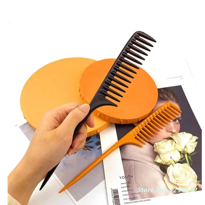 

Wide Tooth Rat Tail Combs Pintail Barber Styling Comb for Women Anti Static Hairdressing Tool Salon Professional Use