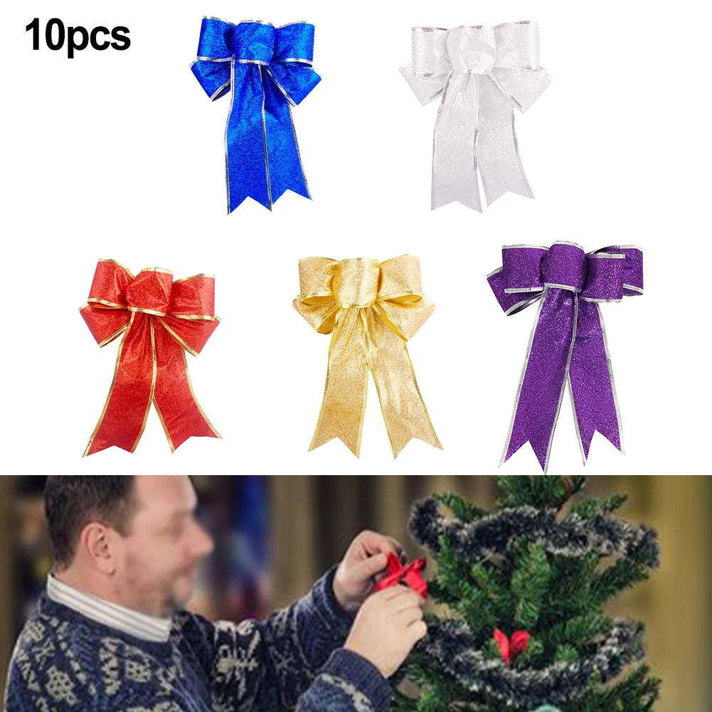 10pc Christmas Bow Hanging Decoration Xmas Tree Pendent Ribbon Bowknot DIY Ribbon Bow-Knot Home Decoration Supplies 25cm
10pc Christmas Bow Hanging Decoration Xmas Tree Pendent Ribbon Bowknot DIY Ribbon Bow-Knot Home Decoration Supplies 25cm