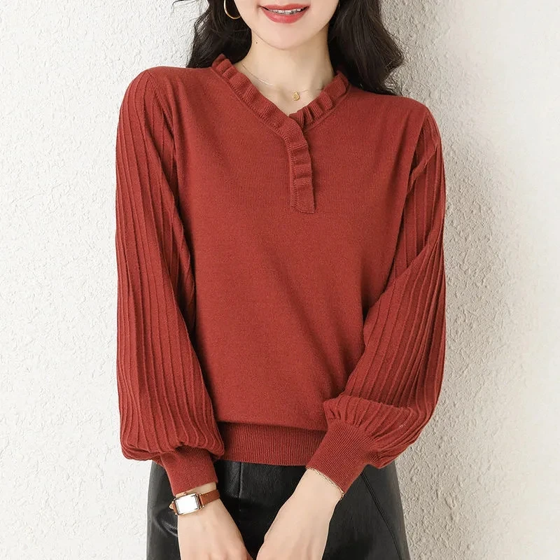 Yasuk Autumn Winter Female Fashion Casual Pullover Women's Lace Sleeve Slim Sexy Gentle Versatile Warm Female
Yasuk Autumn Winter Female Fashion Casual Pullover Women's Lace Sleeve Slim Sexy Gentle Versatile Warm Female